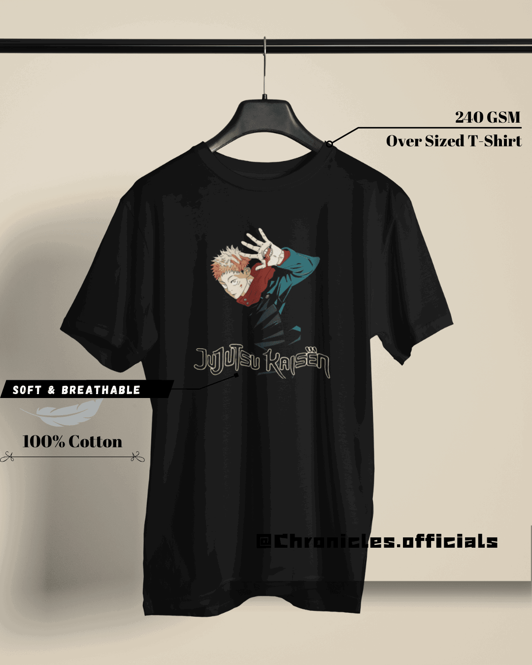 Jujutsu Kaisen - The Demon Inside Me | Oversized T-Shirt | Jujutsu Kaisen - CHRONICLES