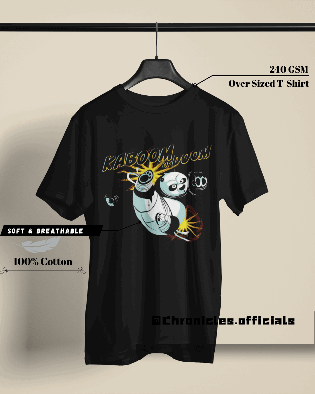 Kaboom of Doom (Kung Fu Panda) | Oversized T-Shirt | Kung Fu Panda - CHRONICLES