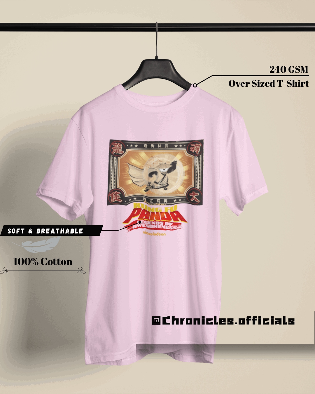 Kung Fu Panda - Japan Inspired Art | Oversized T-Shirt | Kung Fu Panda - CHRONICLES
