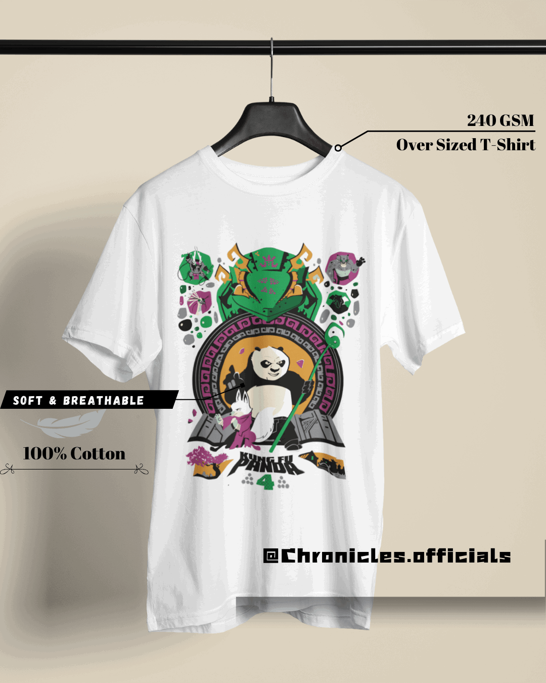 Kung Fu Panda 4 | Oversized T-Shirt | Kung Fu Panda - CHRONICLES