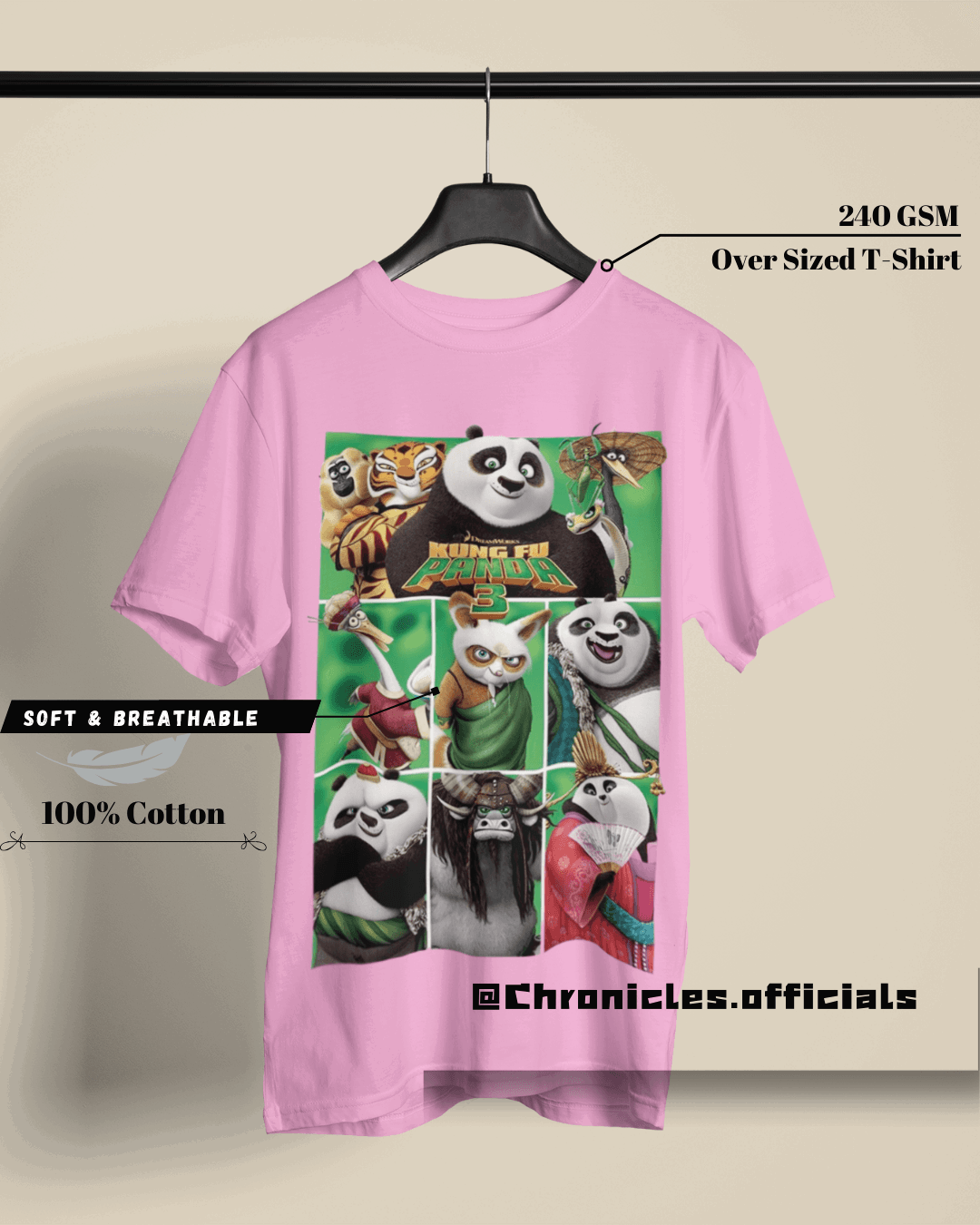 Kung Fu Panda | Oversized T-Shirt | Kung Fu Panda - CHRONICLES