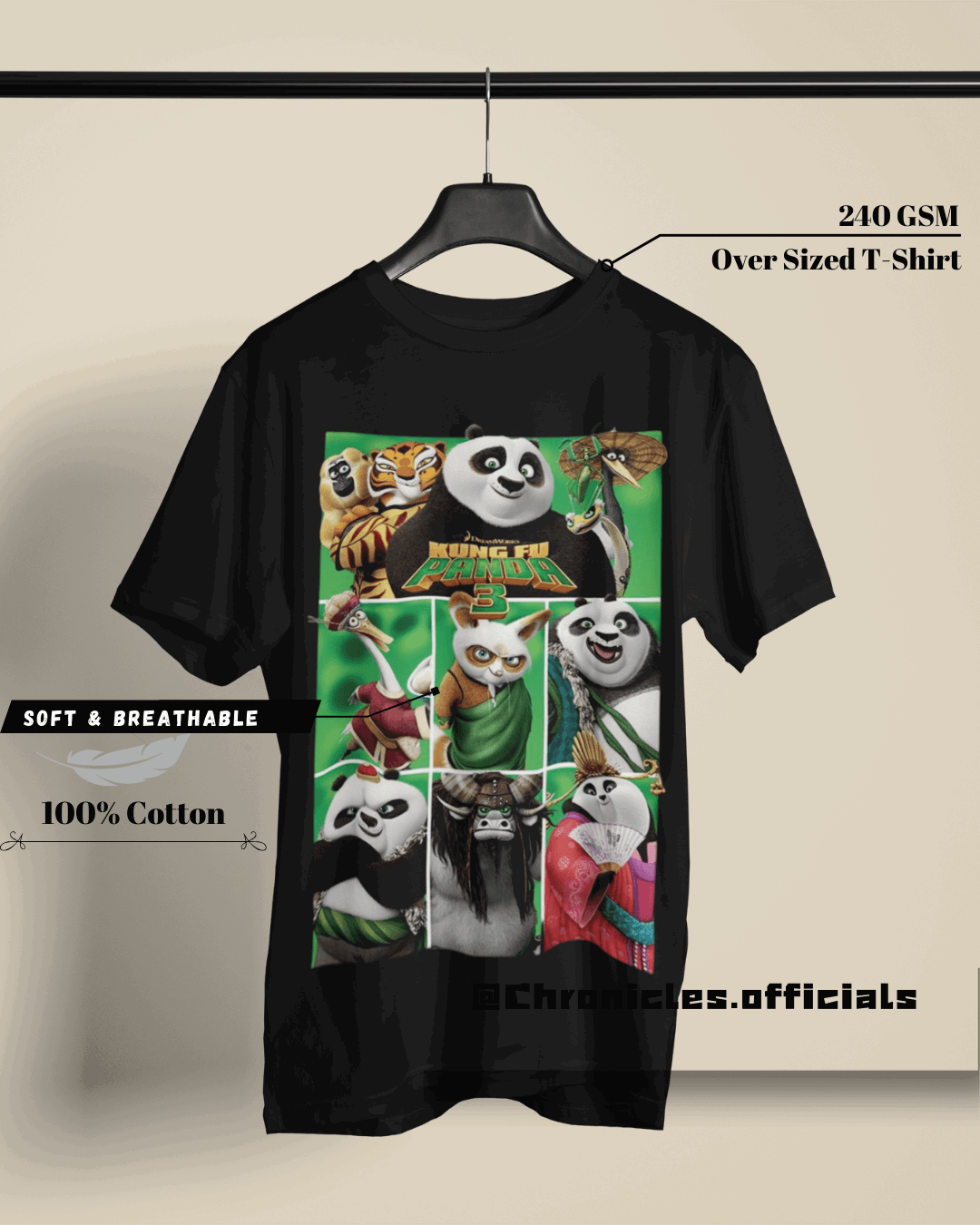 Kung Fu Panda | Oversized T-Shirt | Kung Fu Panda - CHRONICLES