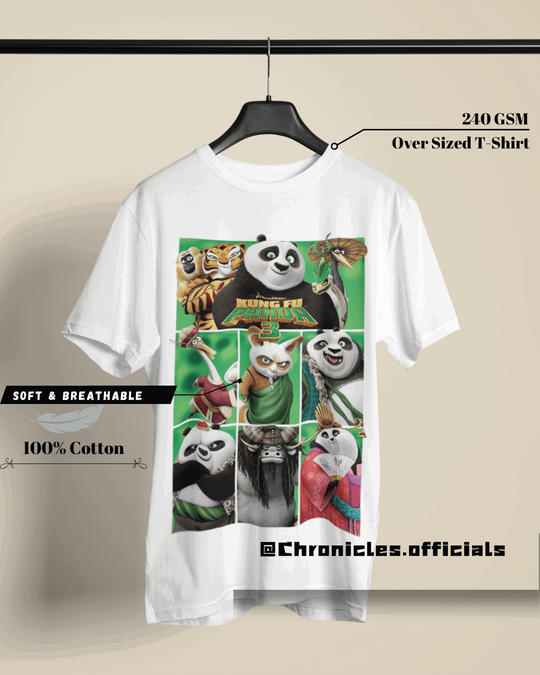 Kung Fu Panda | Oversized T-Shirt | Kung Fu Panda - CHRONICLES