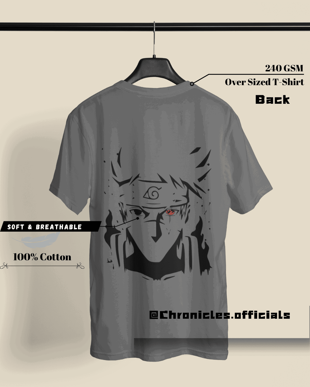 Kurama The Wise Fox | Oversized T-Shirt | Naruto - CHRONICLES