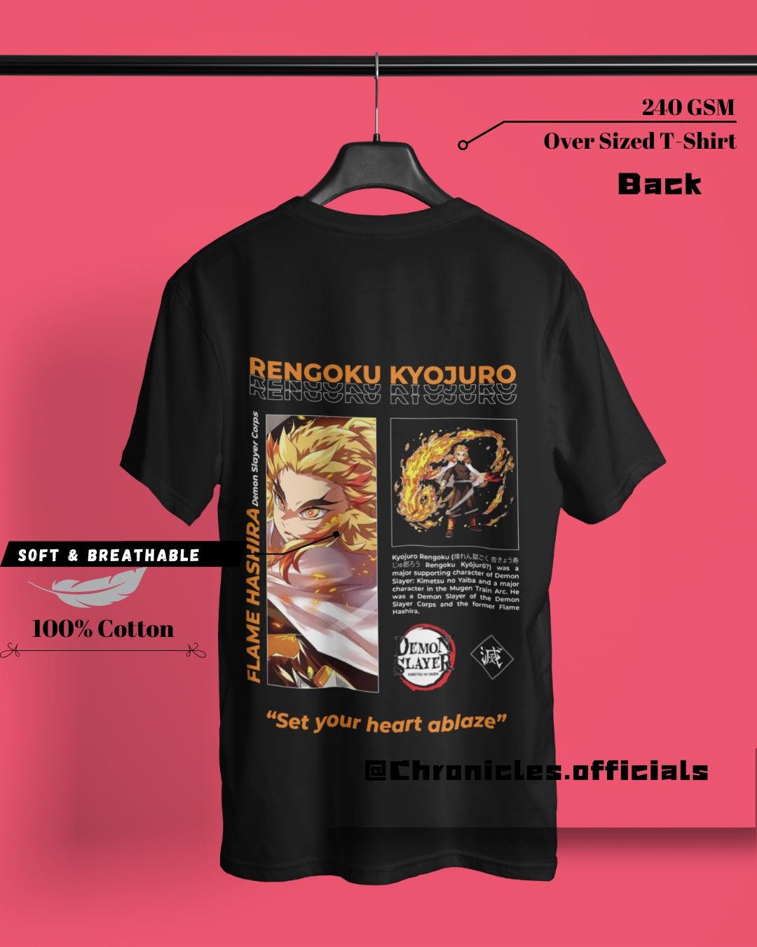 Kyōjurō Rengoku "Demon Slayer"| Oversized T-Shirt | Demon Slayer - CHRONICLES