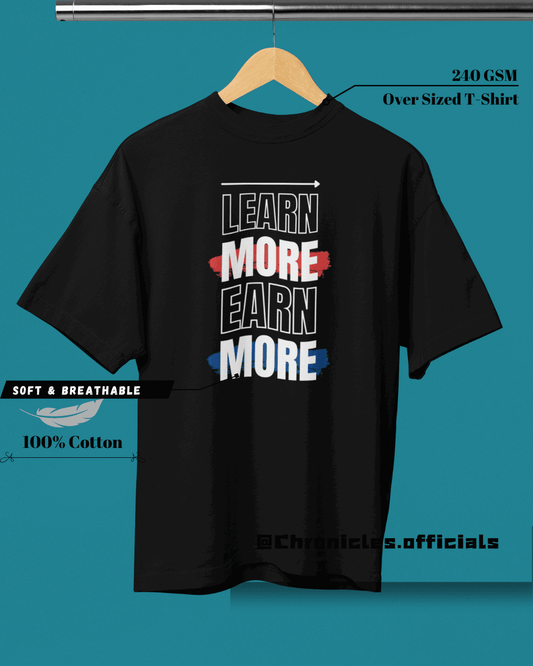 Learn More.. | Oversized T-Shirt | Geeks - CHRONICLES