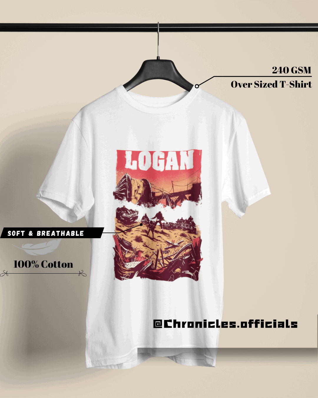 Logan and X-23| Oversized T-Shirt | Marvel - CHRONICLES