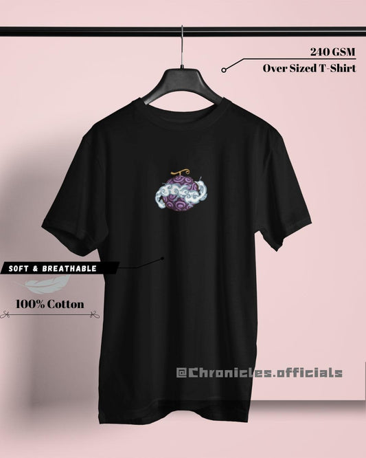 Luffy "Hito Hito No Mi" Devil Fruit Centre Print | Oversized T-Shirt | One Piece - CHRONICLES