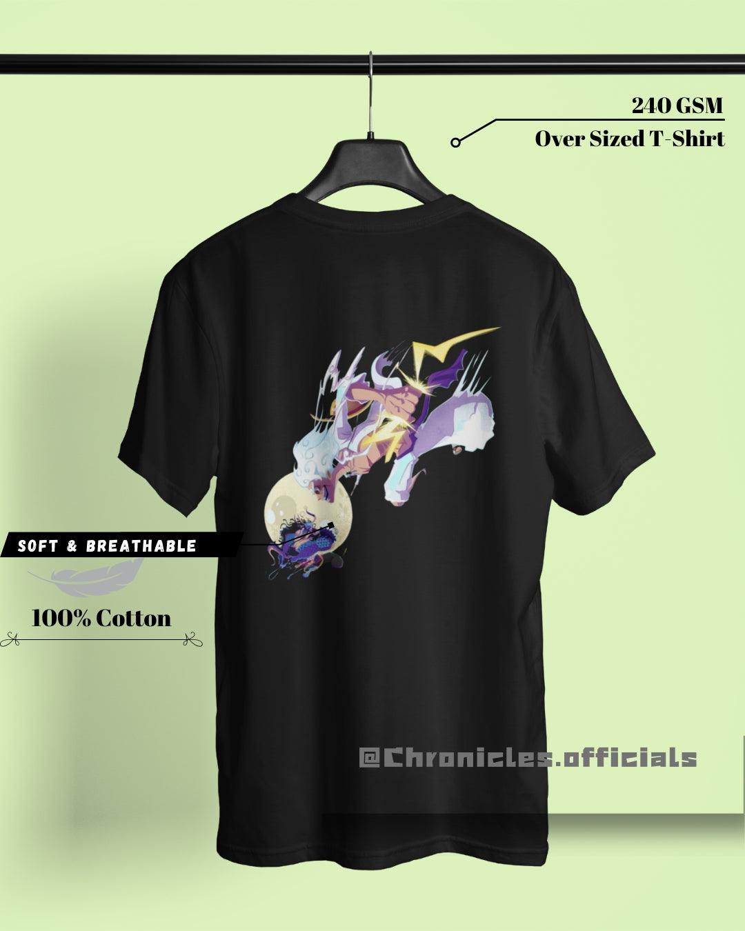 Luffy Punching KAIDO in Face | Oversized T-Shirt | One Piece - CHRONICLES