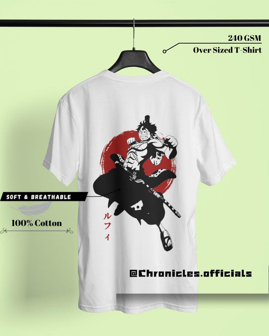 Luffy "Training at WANO" | Oversized T-Shirt | One Piece - CHRONICLES