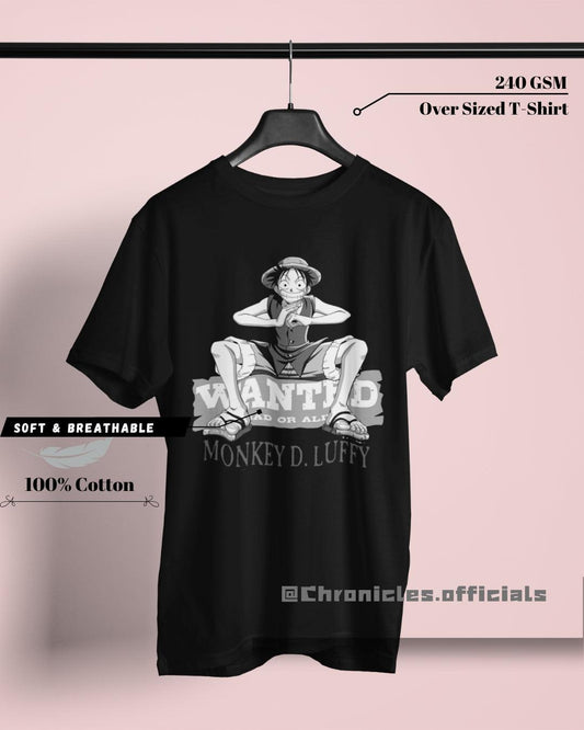 Luffy "Wanted Pirate" | Oversized T-Shirt | One Piece - CHRONICLES