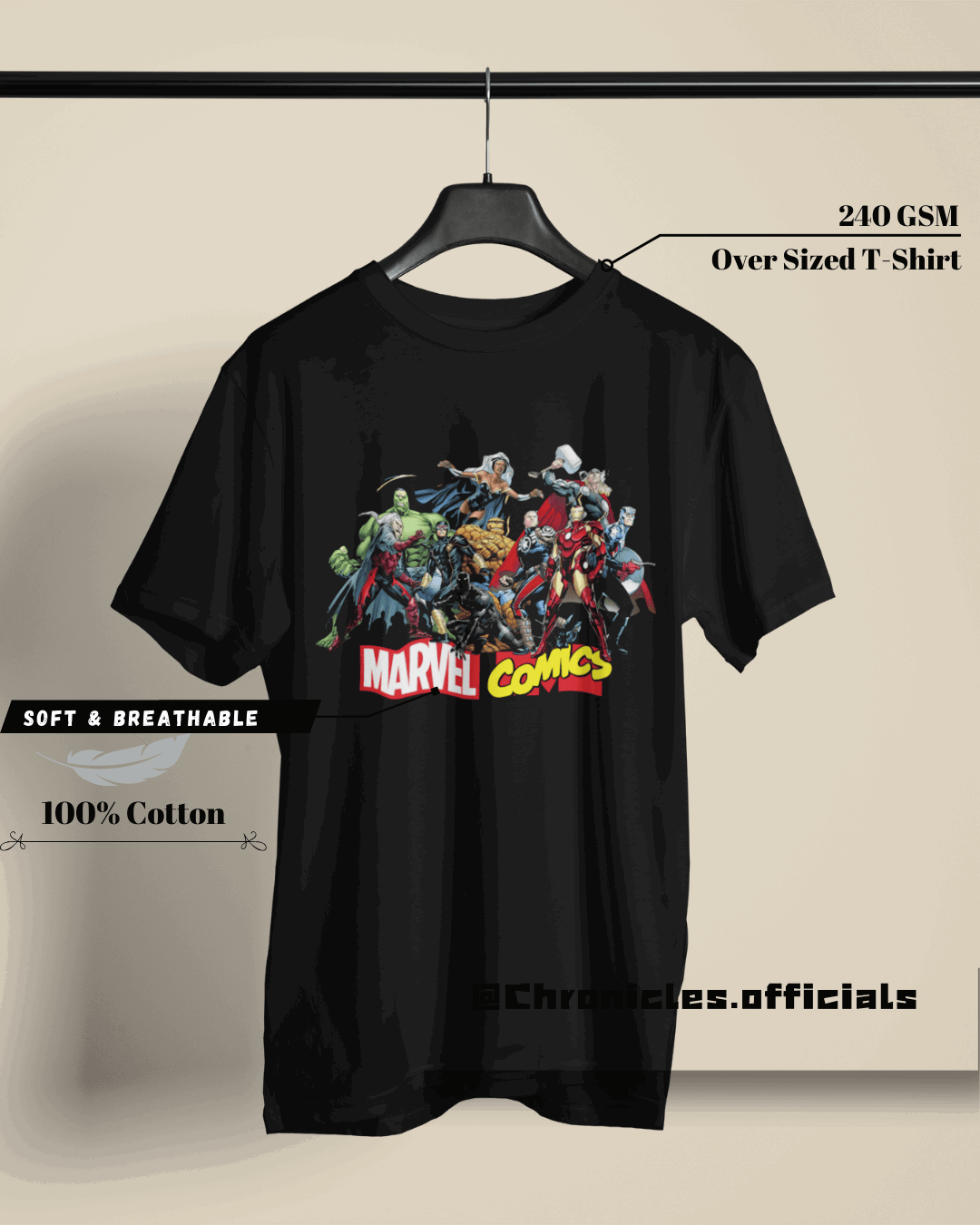 MARVEL & X-MEN | Oversized T-Shirt | Marvel - CHRONICLES