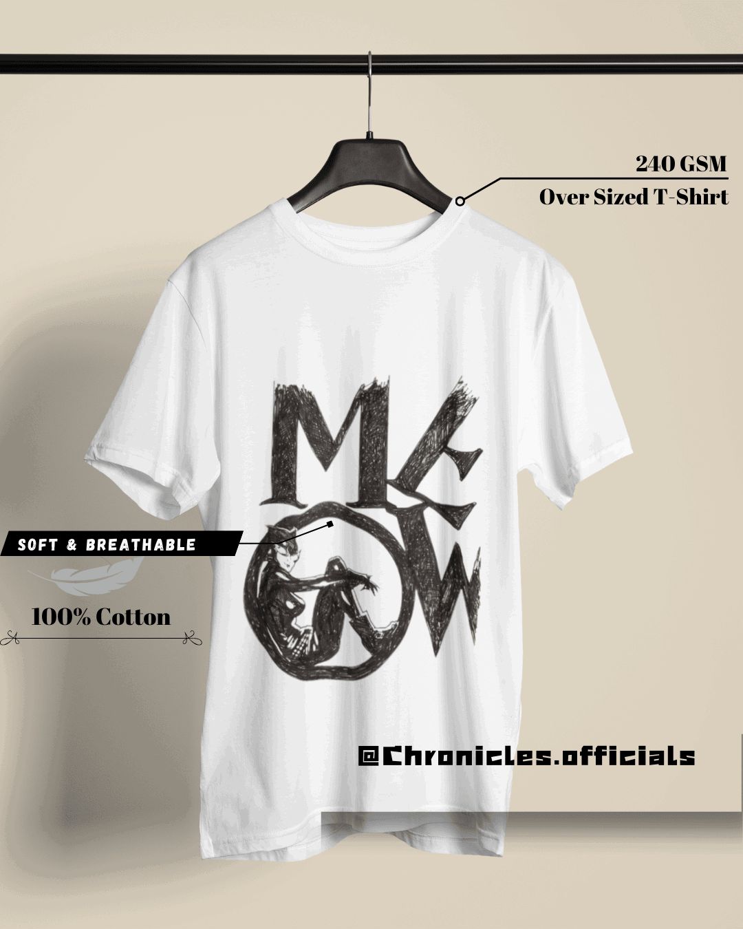 MEOW - The Catwoman| Oversized T-Shirt | DC Official - CHRONICLES