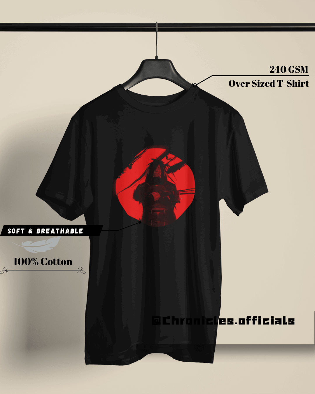 Madara Uchiha - The Ghost of Uchiha | Oversized T-Shirt | Naruto - CHRONICLES