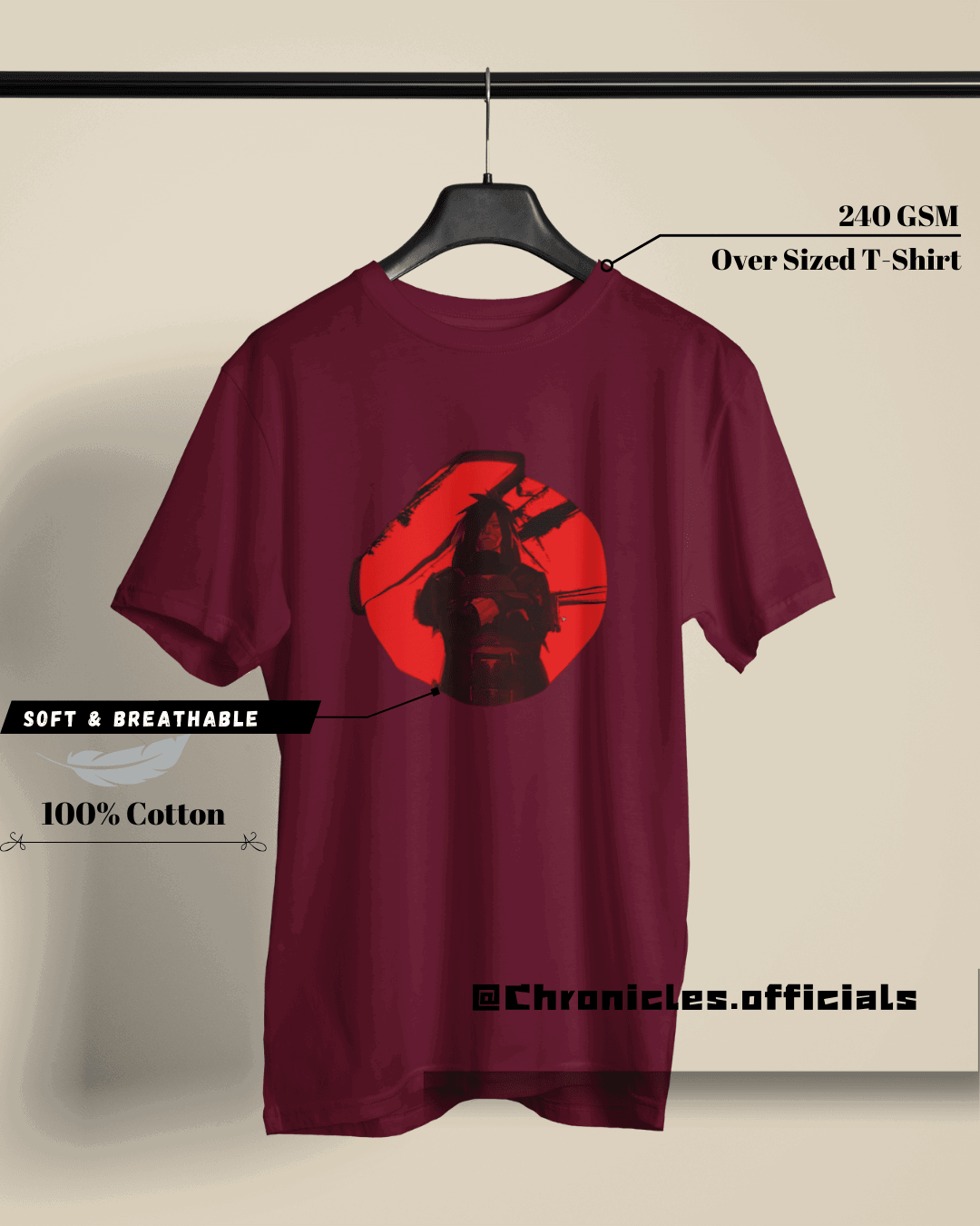 Madara Uchiha - The Ghost of Uchiha | Oversized T-Shirt | Naruto - CHRONICLES
