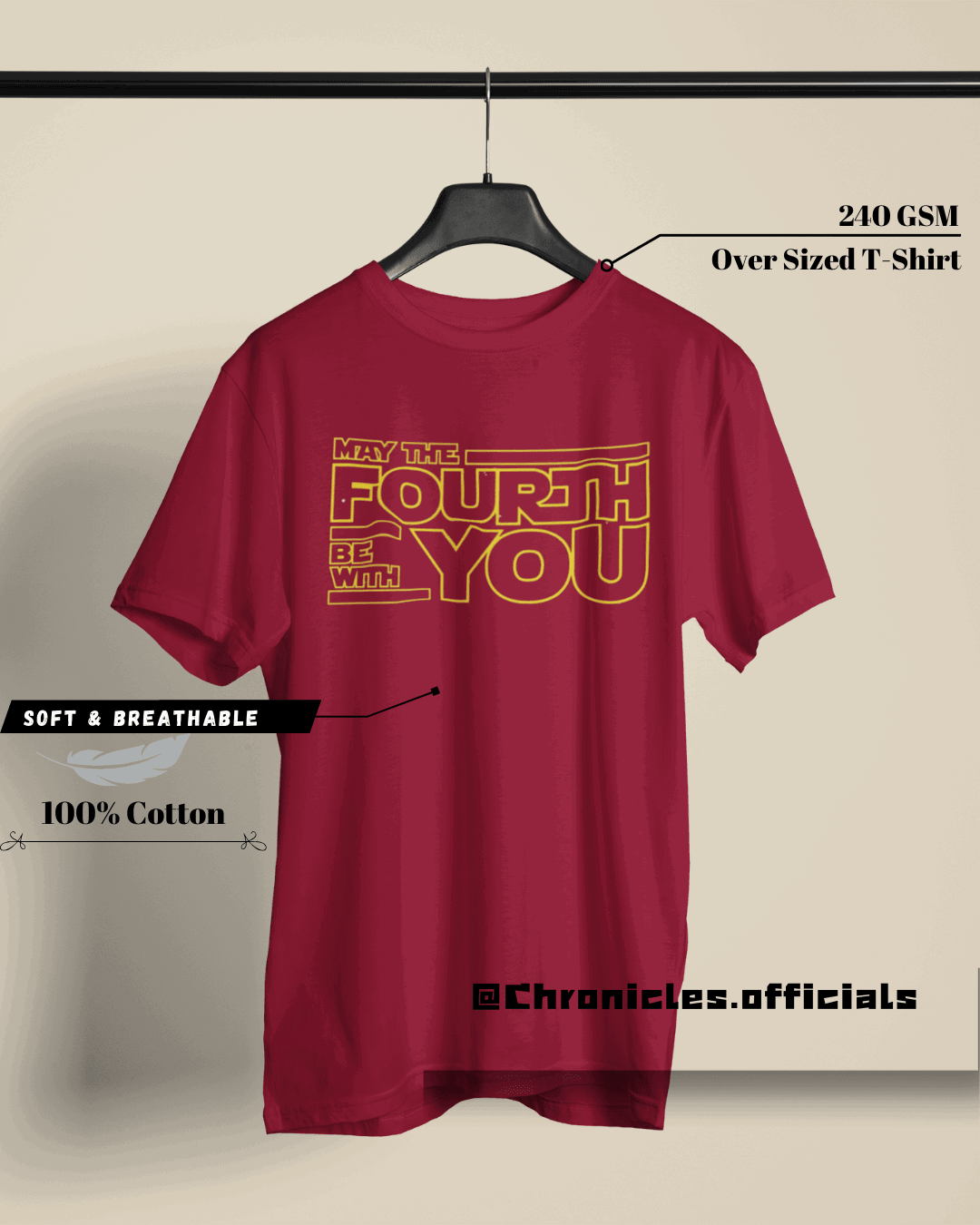 May the Fourth (Star Wars) | Oversized T-Shirt | Star Wars - CHRONICLES