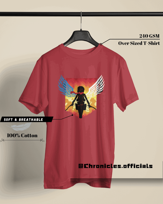 Mikasa The Savior | Oversized T-Shirt | Attack On Titan - CHRONICLES