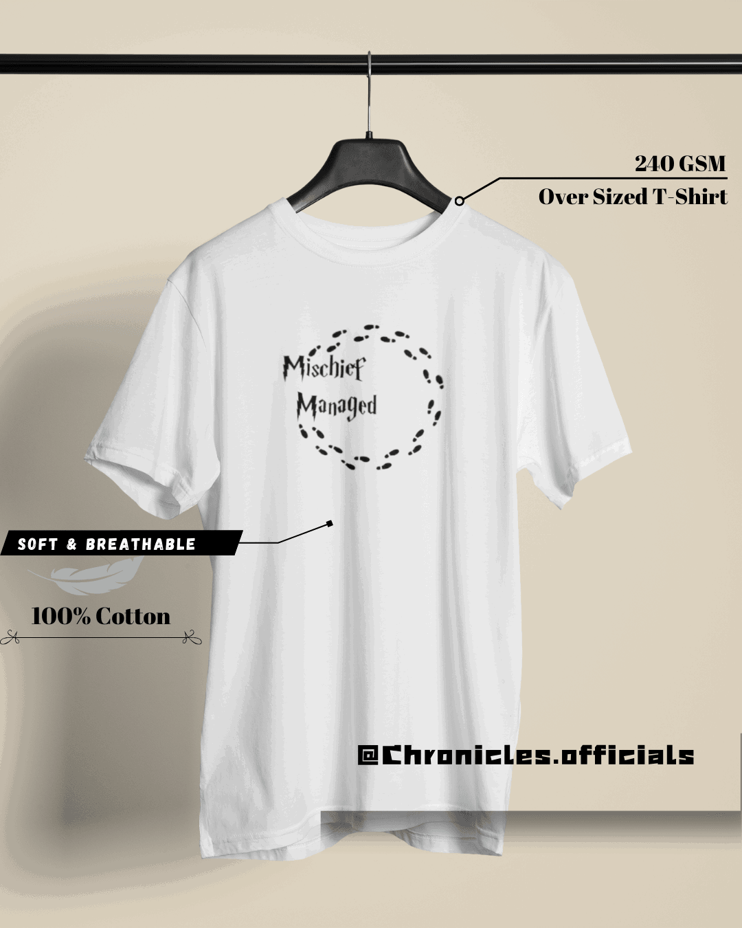 Mischief Managed | Oversized T-Shirt | HARRY POTTER - CHRONICLES