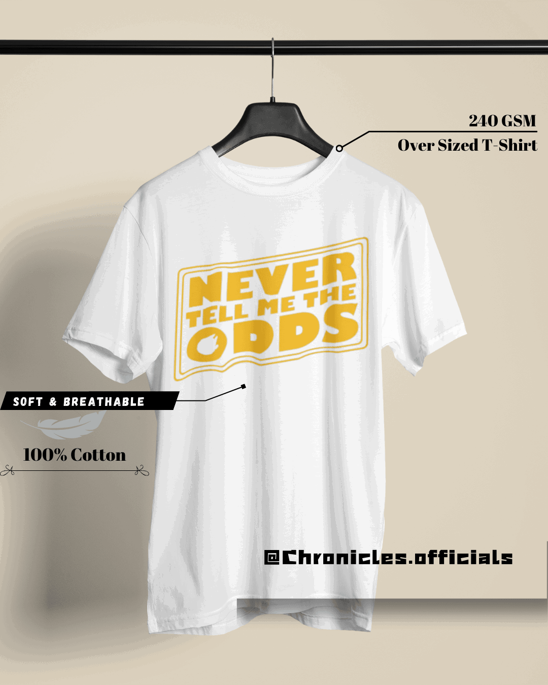 Never tell me the odds (Star Wars) | Oversized T-Shirt | Star Wars - CHRONICLES