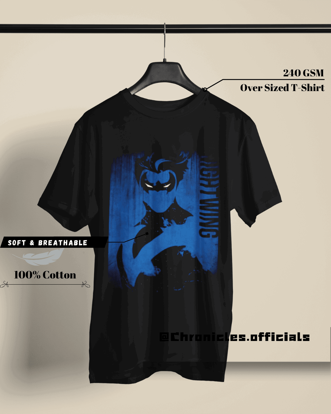 Nightwing | Oversized T-Shirt | DC Official - CHRONICLES
