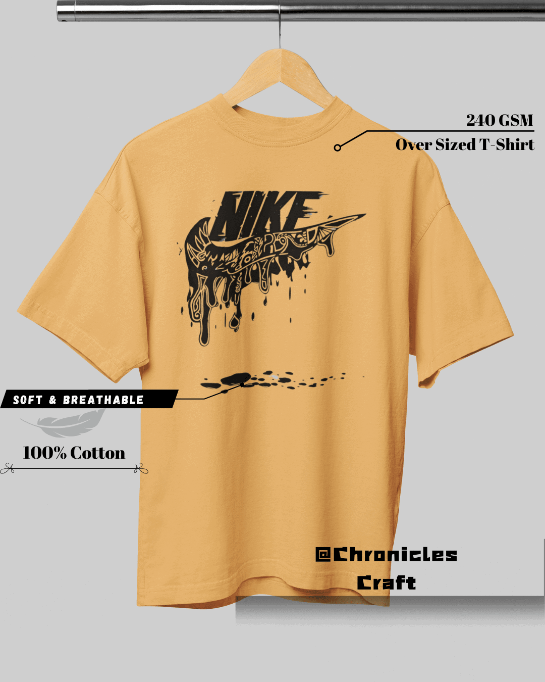 Nike Edge Drip | Oversized T-Shirt | Chronicles Craft - CHRONICLES