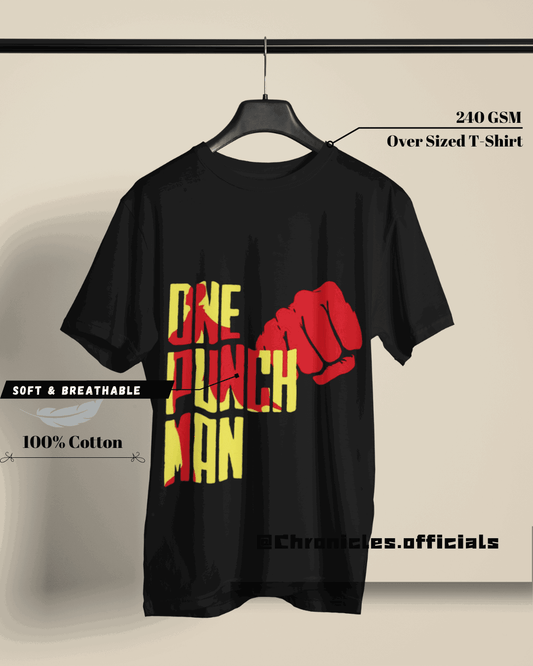 One Punch Man - Change yourself for Better | Oversized T-Shirt | One Punch Man - CHRONICLES