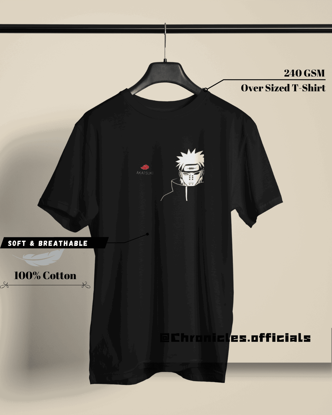 PAIN | Oversized T-Shirt | Naruto - CHRONICLES