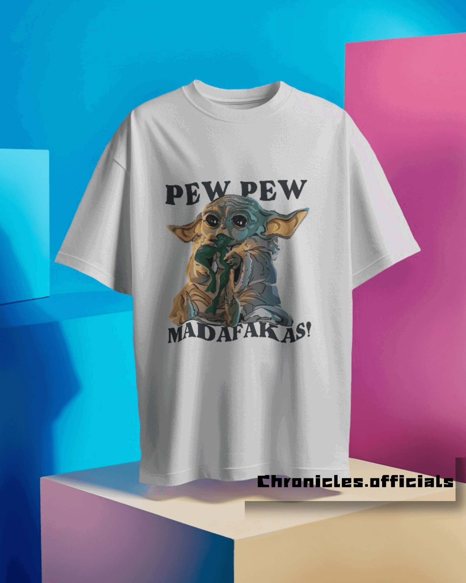 Pew Pew 'MADAFAKAS' | Oversized T-Shirt | Star Wars - CHRONICLES