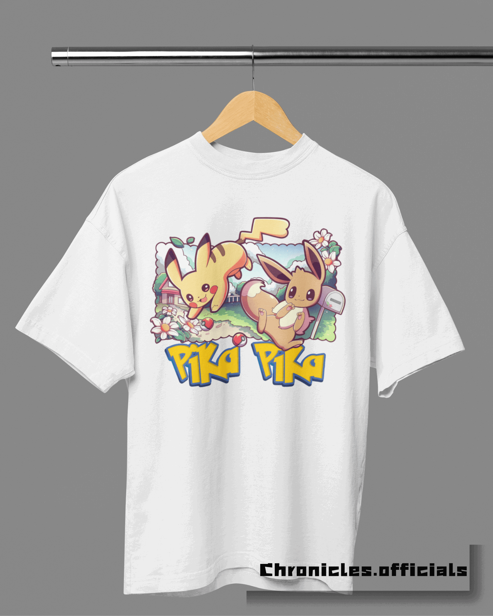 Pikachu 'Pika Pika' | Oversized T-Shirt | Pokemon - CHRONICLES