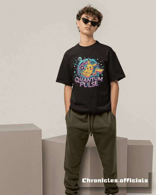 Pikachu Quantum Pulse | Oversized T-Shirt | Pokémon - CHRONICLES