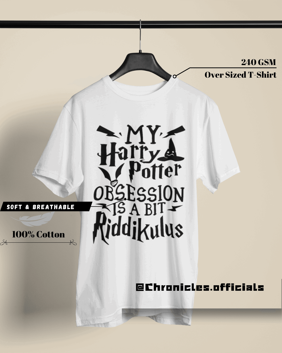 Potter-Head | Oversized T-Shirt | HARRY POTTER - CHRONICLES