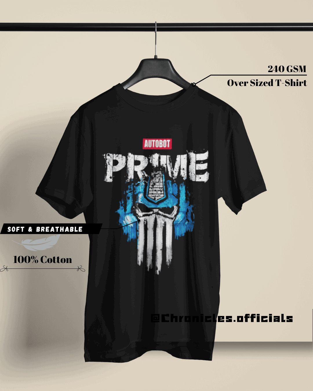 Prime (Transformers) | Oversized T-Shirt | Transformer - CHRONICLES