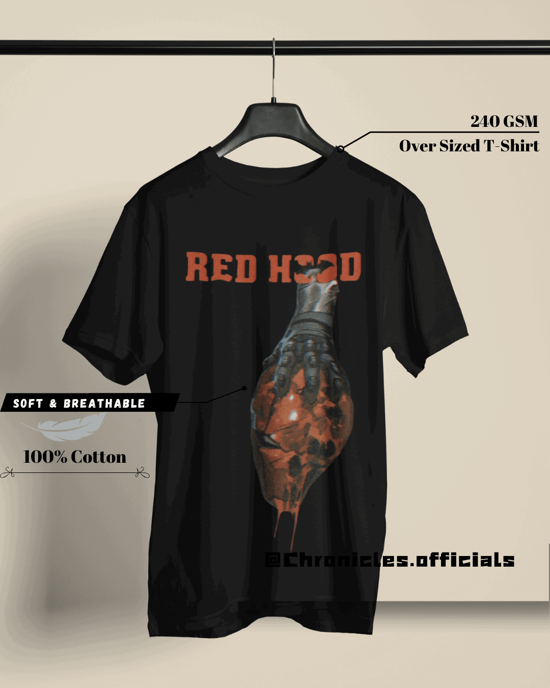 RedHood - Batman | Oversized T-Shirt | DC Official - CHRONICLES