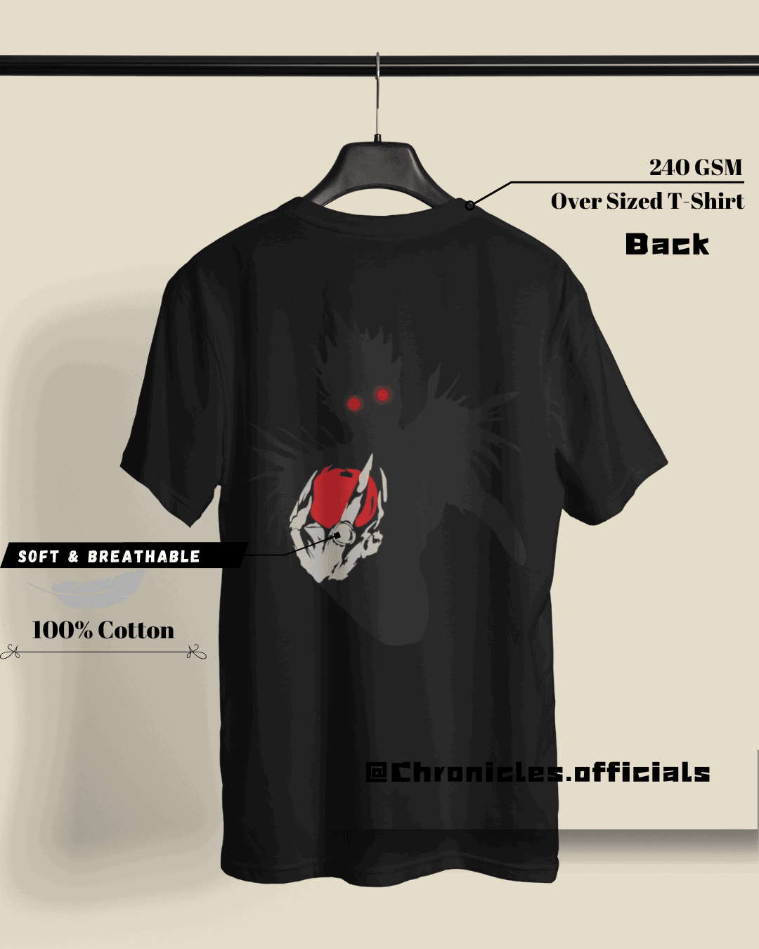 Ryuk The Bored Shinigami | Oversized T-Shirt | Death Note - CHRONICLES