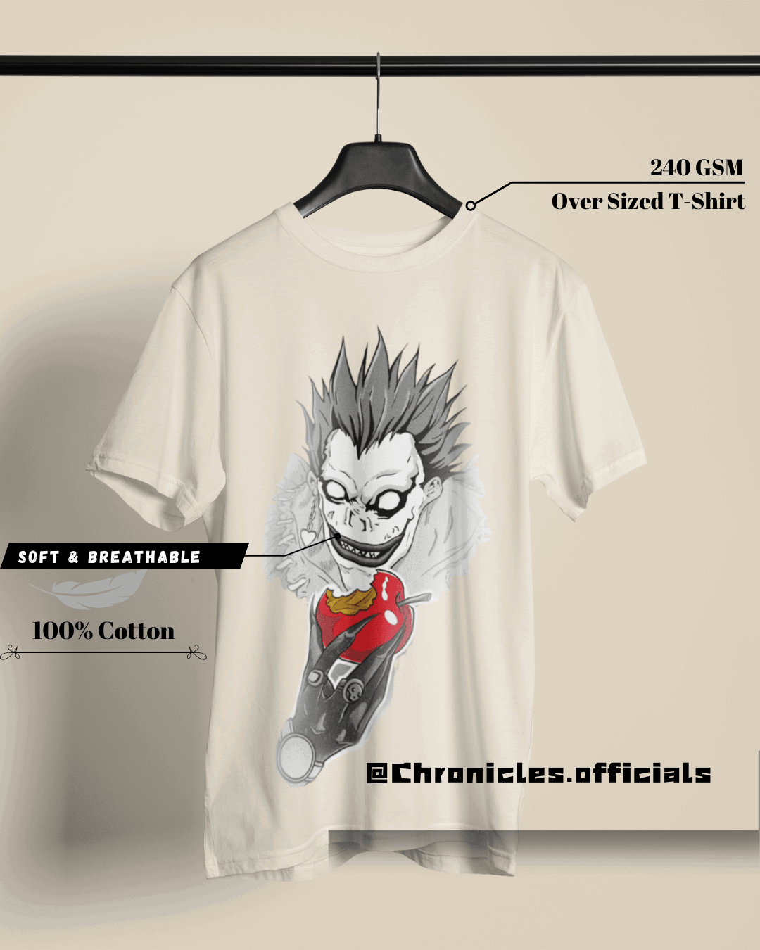 Ryuk The Shinigami | Oversized T-Shirt | Death Note - CHRONICLES