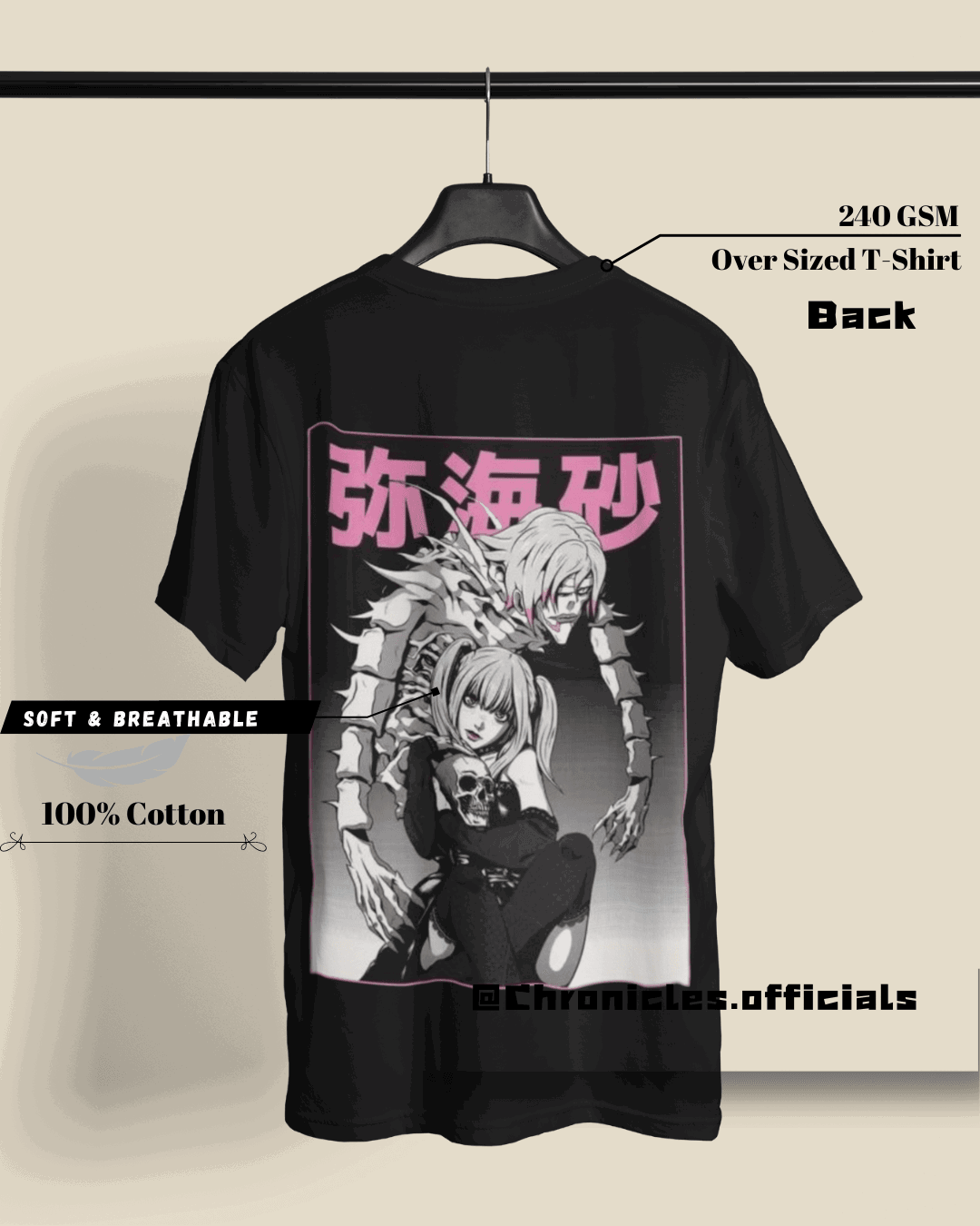 Ryuk and Rem - The Shinigami's | Oversized T-Shirt | Death Note - CHRONICLES