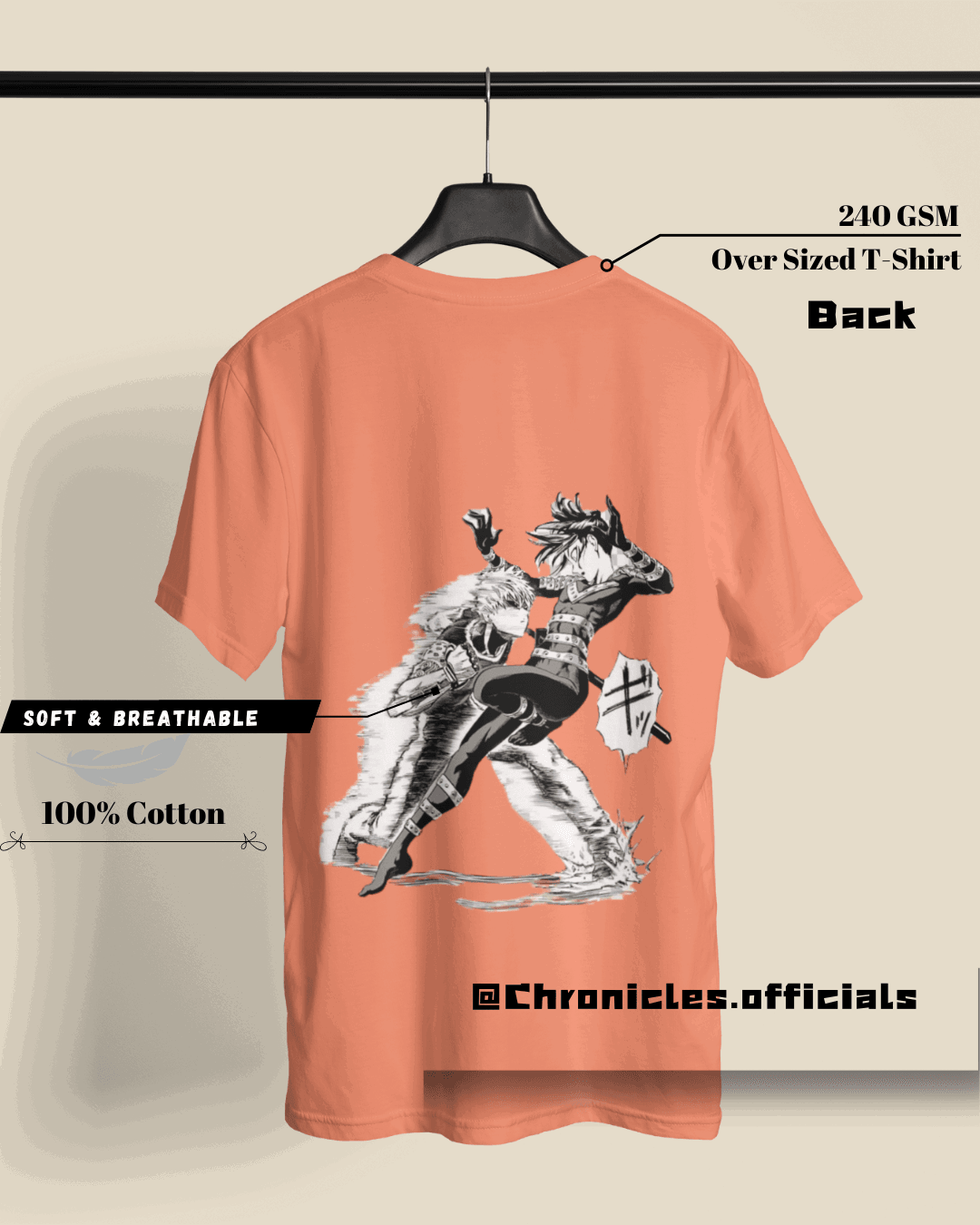 Saitama - I am watching you Genos | Oversized T-Shirt | One Punch Man - CHRONICLES