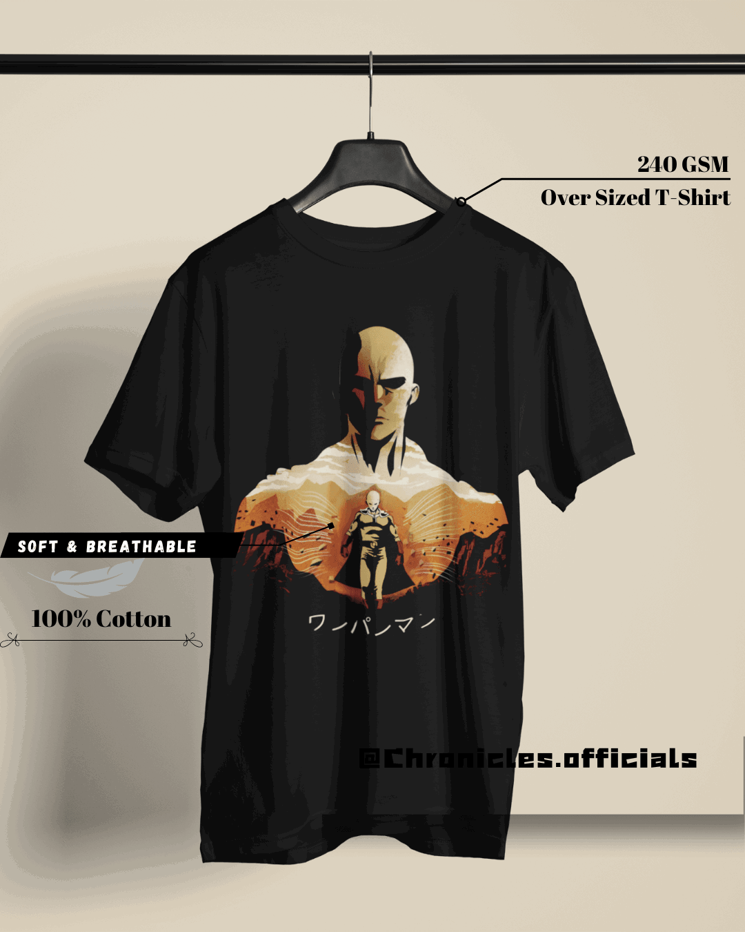 Saitama - Killer Mode  | Oversized T-Shirt | One Punch Man - CHRONICLES