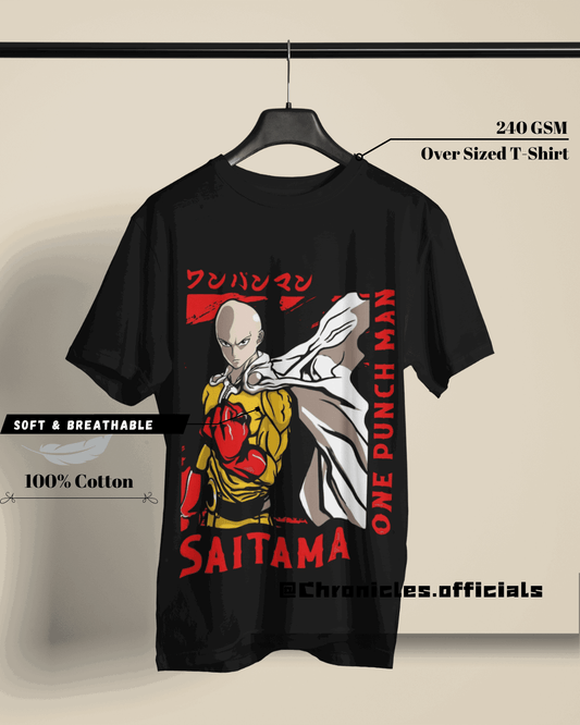 Saitama - The lowest Level | Oversized T-Shirt | One Punch Man - CHRONICLES