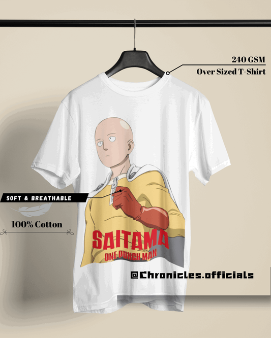 Saitama - Who cares about the Rank | Oversized T-Shirt | One Punch Man - CHRONICLES