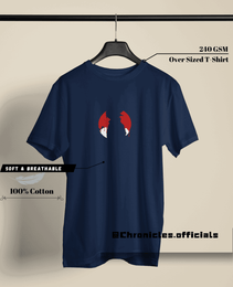 Sasuke minimalist Logo | Oversized T-Shirt | Naruto - CHRONICLES