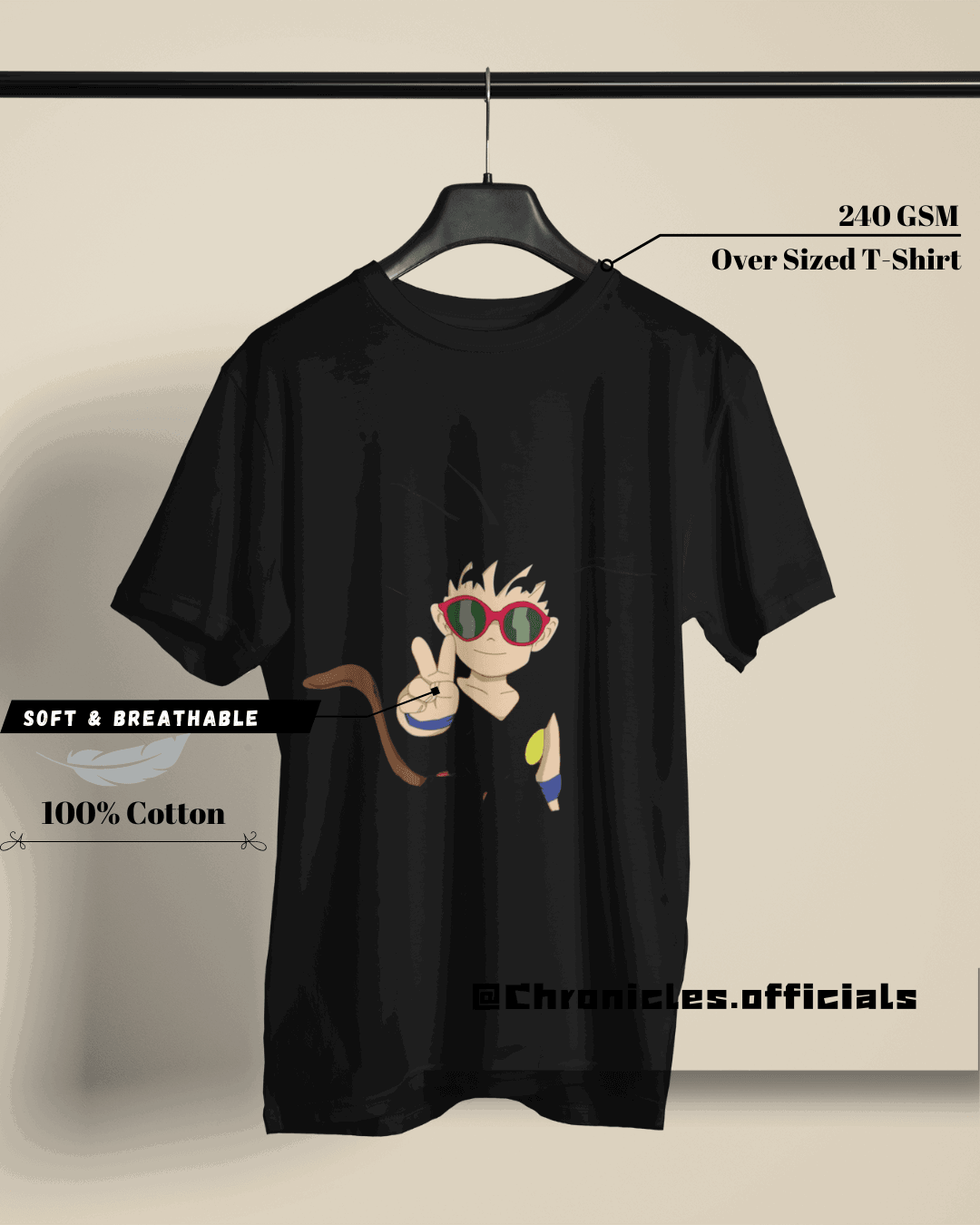 Son Goku - I am cool 'cause i lift | Oversized T-Shirt | DBZ - CHRONICLES