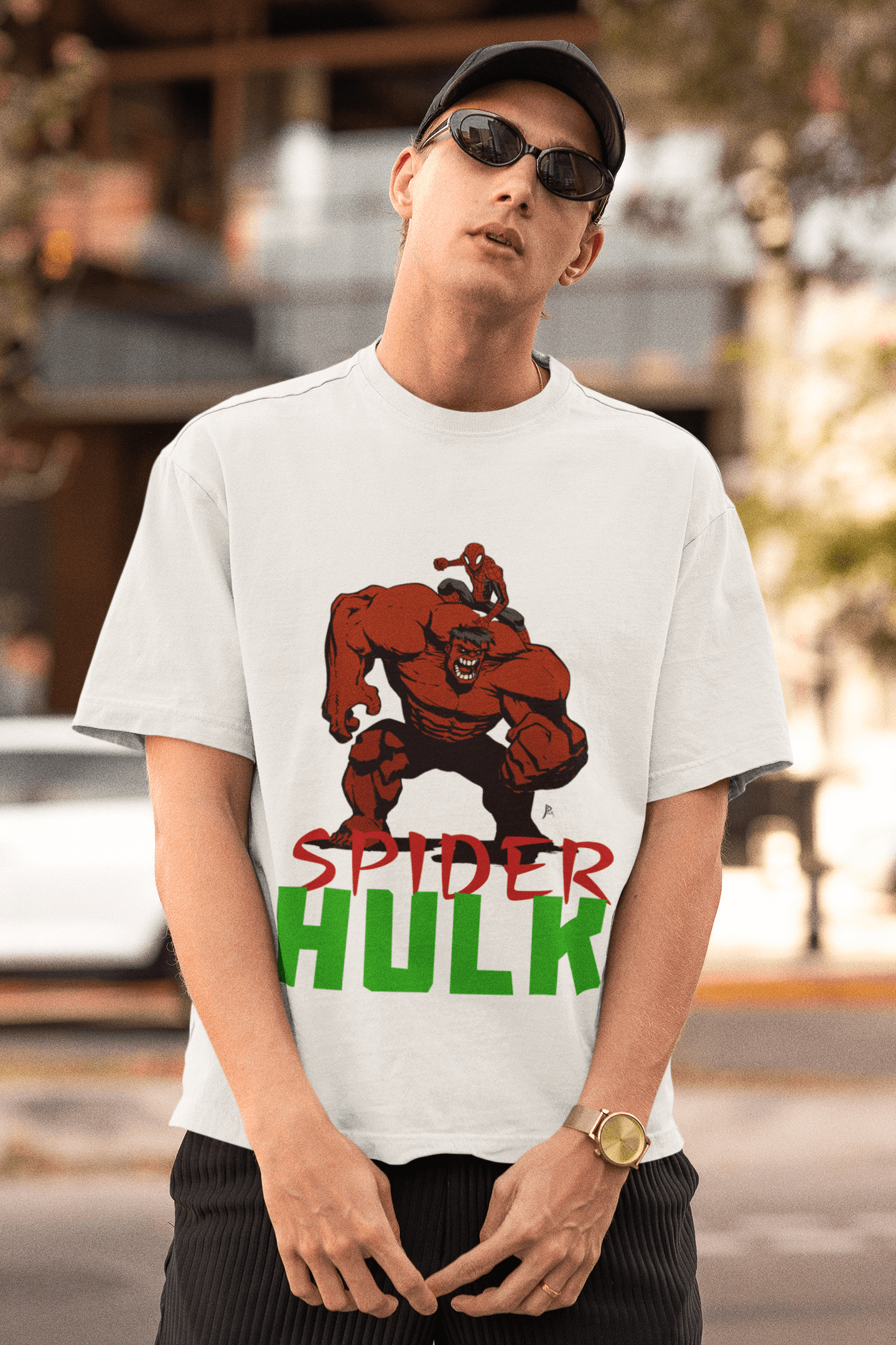 Spiderman X Hulk | Oversized T-Shirt | Marvel - CHRONICLES