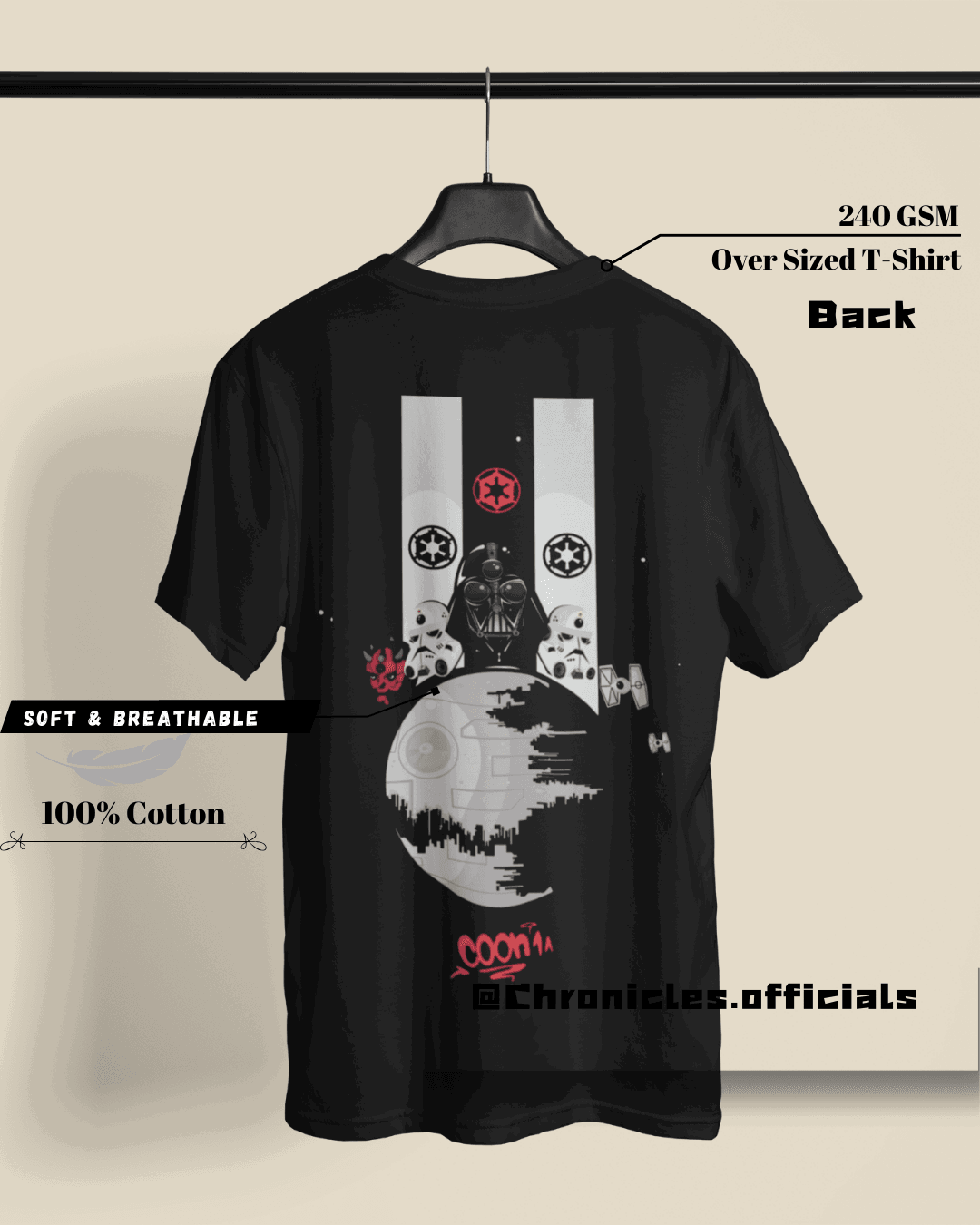 Star Wars - Double Side Print | Oversized T-Shirt | Star Wars - CHRONICLES