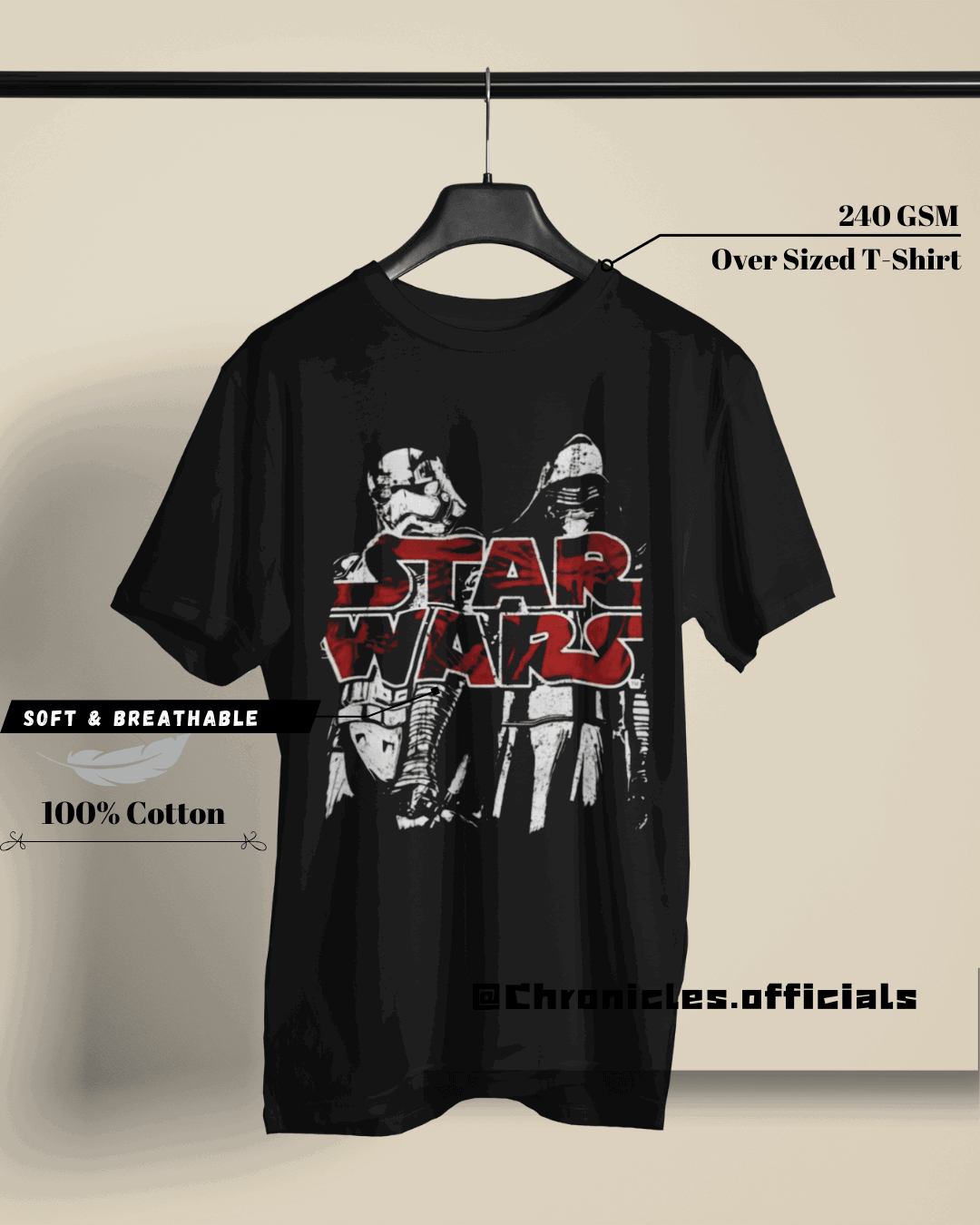 Stormtrooper at war (Star Wars) | Oversized T-Shirt | Star Wars - CHRONICLES