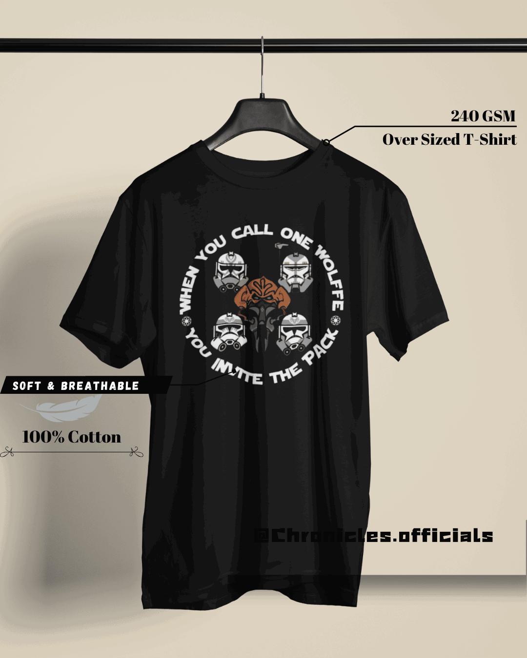 Stormtroopers (Star Wars) Double Side Print. | Oversized T-Shirt | Star Wars - CHRONICLES