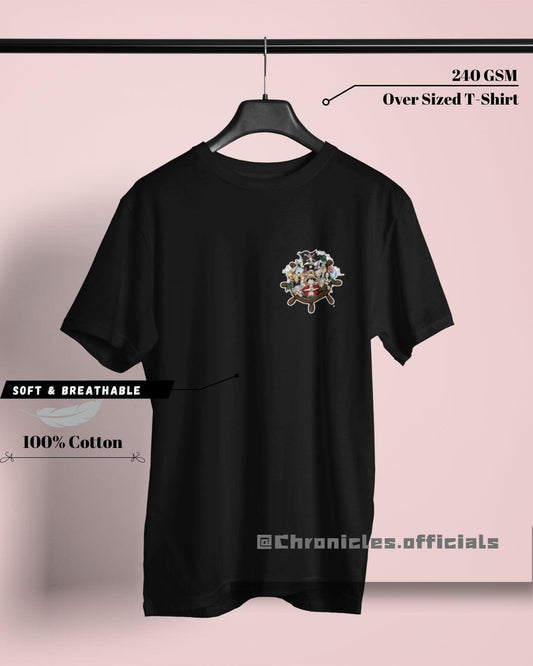 Straw Hat Pirates "On the Heart" Print | Oversized T-Shirt | One Piece - CHRONICLES