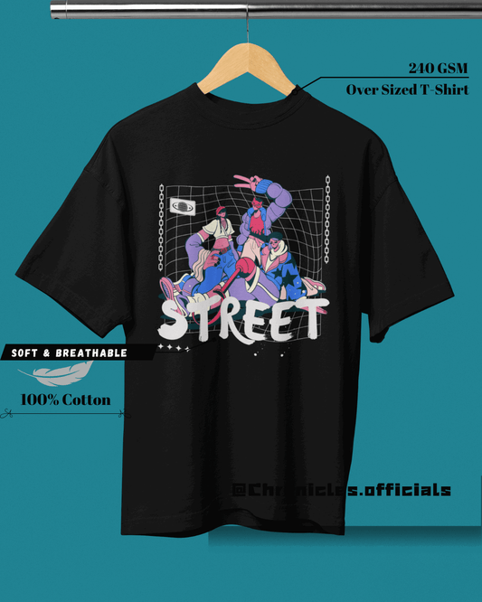 Street Blossom| Oversized T-Shirt | Geeks - CHRONICLES