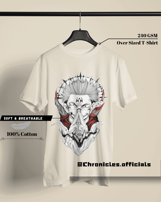 Sukuna and the Curses | Oversized T-Shirt | Jujutsu Kaisen - CHRONICLES