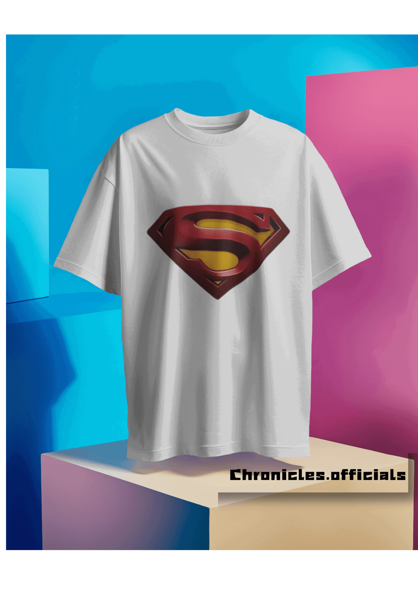 Superman 'Classic Logo'  | Oversized T-Shirt | DC Official - CHRONICLES
